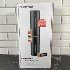 New Unopened Chefman One-Touch Wine Opener 4 Piece Set